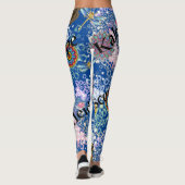Leggings Légendes de libellules bleues (Dos)