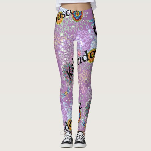 Leggings Légendes de libellules de myberry Milkshake (Devant)