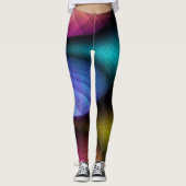 Leggings Légendes de mélange de couleurs uniques (Devant)