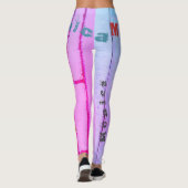 Leggings Légendes de mode de nom personnalisé (Dos)