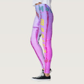 Leggings Légendes de mode de nom personnalisé (Gauche)