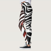 Leggings Légendes de modèle Zebra opposées (Gauche)