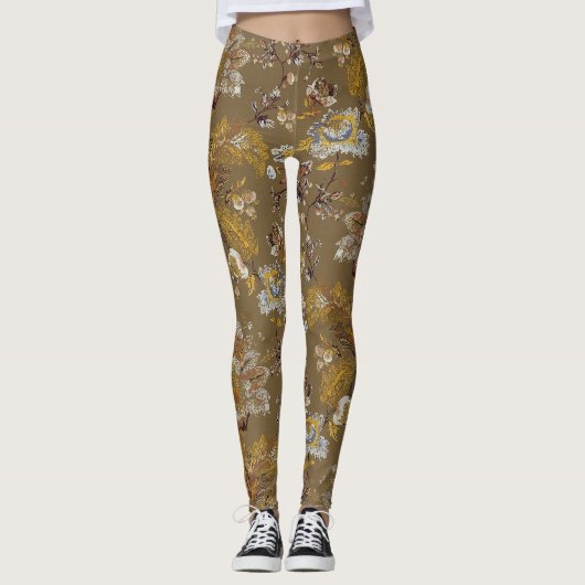 Leggings Légendes de motifs floraux de Monat (Devant)