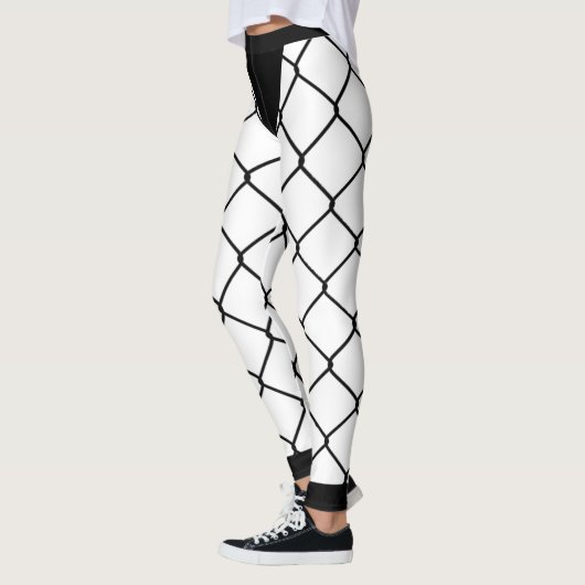 Leggings Légendes de Ninja - Poisson à maille complète (Gauche)