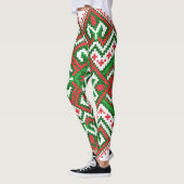 Leggings Légendes de Noël de motif moche (Gauche)