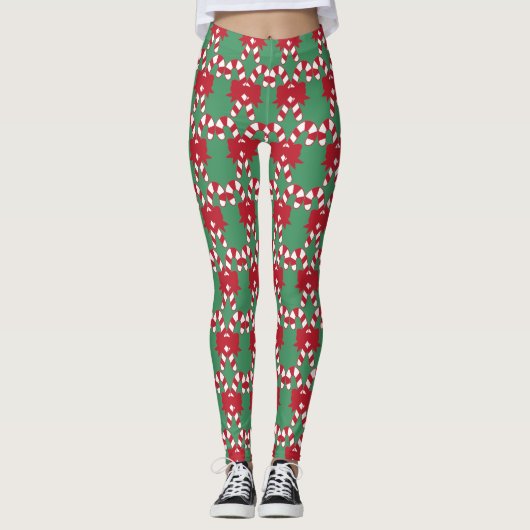 Leggings Légendes de Noël élégantes (Devant)