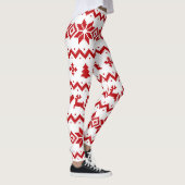 Leggings Légendes de Noël rouge moche (Droite)
