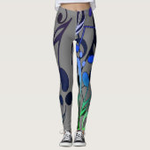 Leggings Légendes de notes musicales (Devant)