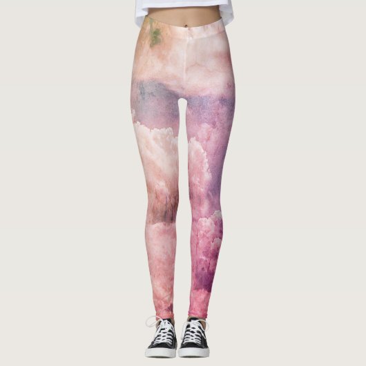 Leggings Légendes de nuage colorées (Devant)
