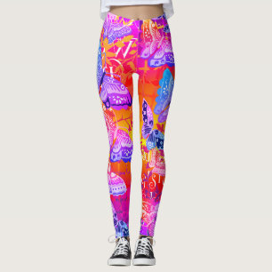 Leggings Légendes de papillon Boho Sunny