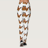 Leggings Légendes de papillon orange et noir du monarque (Dos)