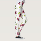 Leggings Légendes de pavot à fleurs à l'aquarelle (Droite)