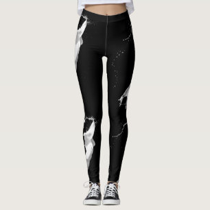 Leggings Légendes de peinture blanche
