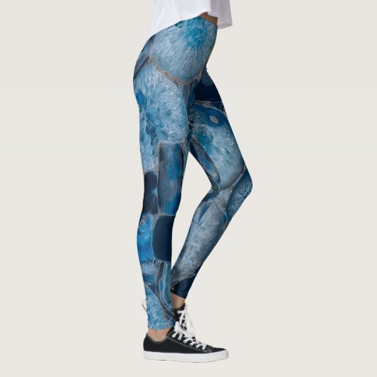 Leggings Légendes de pierre de la géode d'âge bleu (Droite)