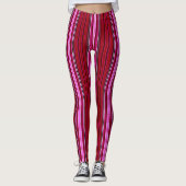 Leggings Légendes de Pink and Maroon (Devant)