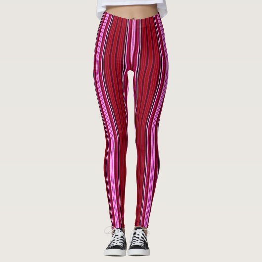 Leggings Légendes de Pink and Maroon (Devant)