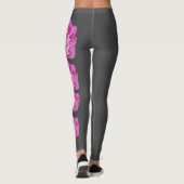 Leggings Légendes de pivoine gris Indiana State Flower (Dos)