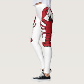 Leggings Légendes de plage de homard mignonnes (Gauche)