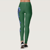 Leggings Légendes de raisins de l'État de l'Oregon vert (Dos)
