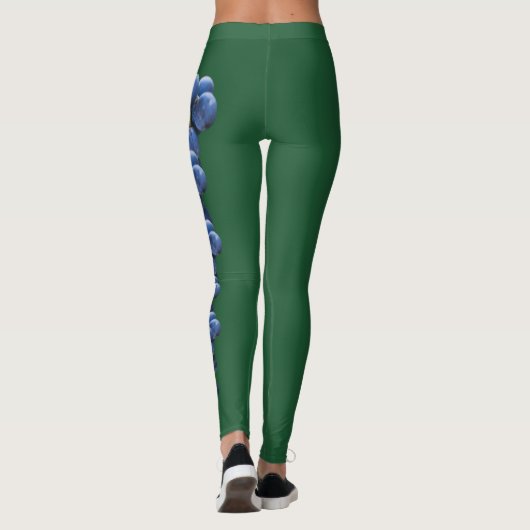Leggings Légendes de raisins de l'État de l'Oregon vert (Dos)