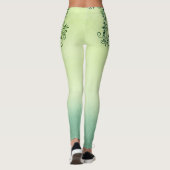 Leggings Légendes de rêve vert citron (Dos)