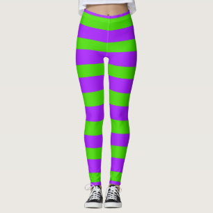 Leggings Légendes de St. Urho pourpres et vertes