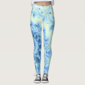 Leggings Légendes de tourbillon de glace bleue (Devant)