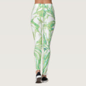 Leggings Légendes de tourbillon vert marbré (Dos)