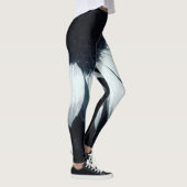 Leggings Légendes de tournesol noir et blanc (Droite)