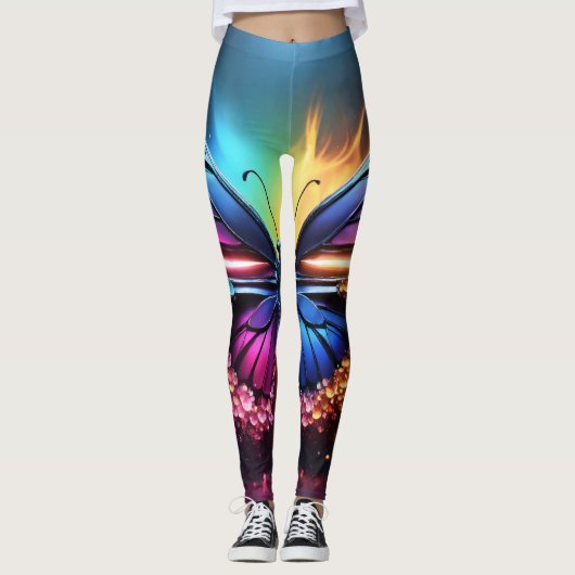 Leggings Légendes de vêtements pour femmes papillons (Devant)