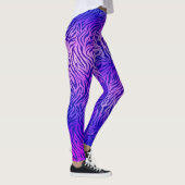 Leggings Légendes de zèbre bleu violet (Droite)