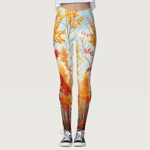 Leggings Légendes des bouleaux d'automne