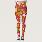 Leggings Légendes des femmes de Flower Power (Devant)