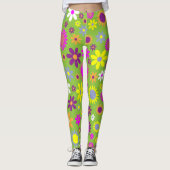 Leggings Légendes des femmes de Flower Power (Devant)