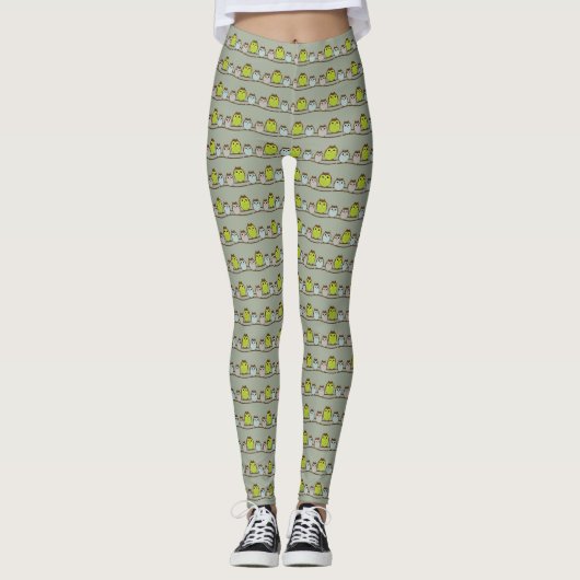 Leggings Légendes des femmes de Owls (Devant)
