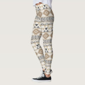 Leggings Légendes des femmes Tan Aztec (Gauche)