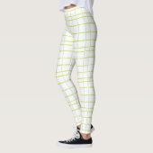 Leggings Légendes Design Plaid bleu/vert (Gauche)