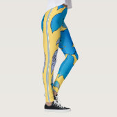 Leggings Légendes d'été Feuilles bleu-vert (Droite)