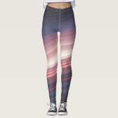 Leggings Légendes diagonales abstraites 2 (Devant)