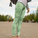 Leggings Légendes diagonales vertes et douces<br><div class="desc">Légendes diagonales vertes et douces</div>