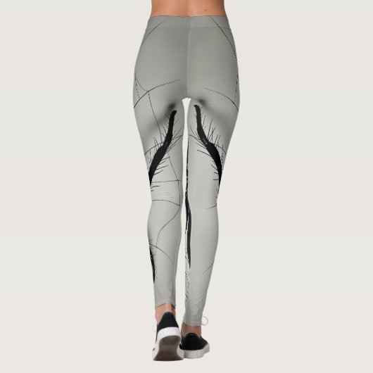 Leggings Légendes d'image motif d'araignée noire (Dos)