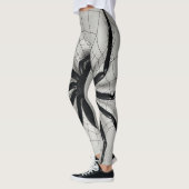 Leggings Légendes d'image motif d'araignée noire (Gauche)