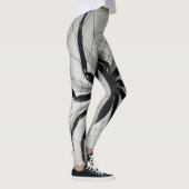 Leggings Légendes d'image motif d'araignée noire (Droite)