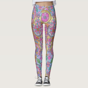 Leggings Légendes d'impression colorées