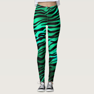 Leggings Légendes d'impression couleur vert émeraude/vert t