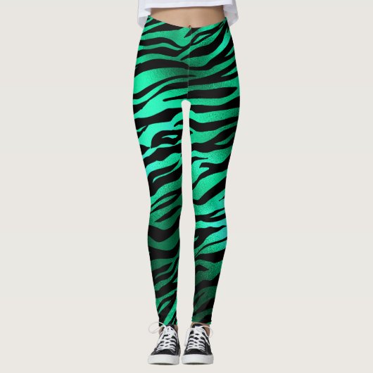 Leggings Légendes d'impression couleur vert émeraude/vert t (Devant)