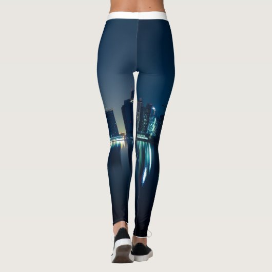 Leggings Légendes d'impression en mode Skyline de la vue Vi (Dos)