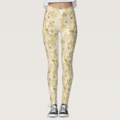 Leggings Légendes d'impression florale délicates (Devant)