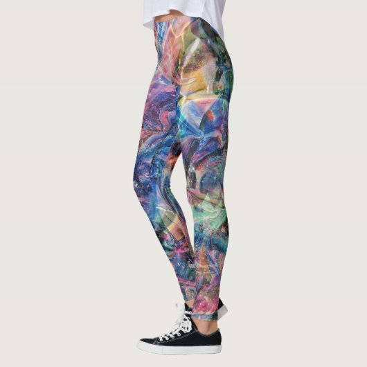 Leggings Légendes d'impression multicouleurs (Gauche)