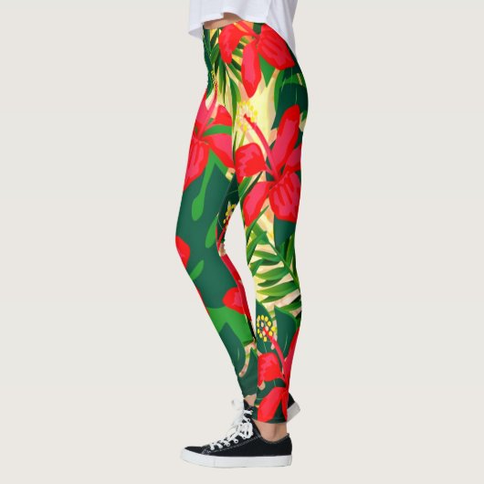 Leggings Légendes d'impression tropicales (Gauche)